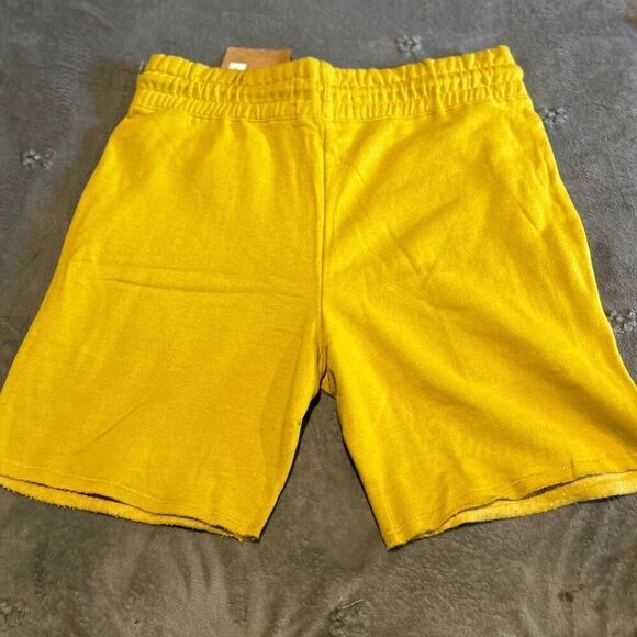 San Francisco Work Shirts Fleece Sweat Shorts Mens XL  7” Yellow Orange  NWT  B2 - Picture 3 of 5